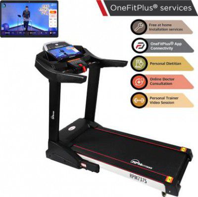 RPM Fitness by Cultsport RPM737S 3HP Peak | Auto-Lubrication with Manual Inclination Treadmill (Max Weight:110 kg)