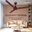 RR Josh Eco Star-rated BEE Certified Energy Efficient 52-Watt High Speed with 2 Year Warranty 1200 mm Ceiling Fan  (1 Star | Brown | Pack of 1)...