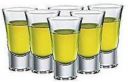 RR MALL Crystal Clear Heavy Base Fancy Design Curved Tequila Shot Glass Set,40 ml- Set of (6) Glass Set Whisky Glass  (40 ml, Glass, Clear)...