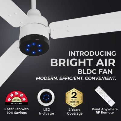 RR Signature BrightAir 1200mm BLDC Ceiling Fan with Remote Control