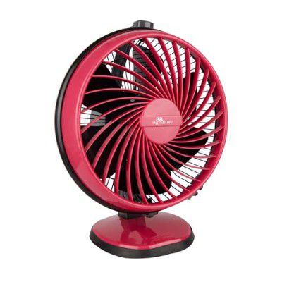 RR Signature Buddy Hush Silent 230 mm Table Fan, 2 Years Warranty, (Playful Pink)