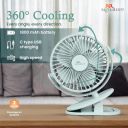 RR Signature Buddy Mini 110mm Portable Clip Fan | 4H Battery [PRISTINE WHITE]...