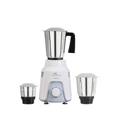 RR Signature Grindmate DLX 500-Watt Mixer Grinder With 3 Jars (3 SS Jars for Chutney, Shakes, Dry Or Wet Grinding)