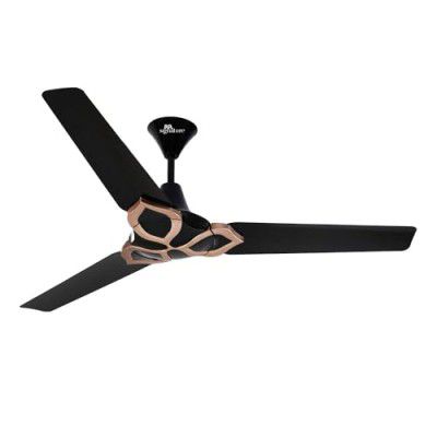 RR Signature (Previously Luminous) Jaipur Gangaur 1200MM Star-rated BEE Certified Energy Efficient 56-Watt High Speed Ceiling Fan (Abu Black)