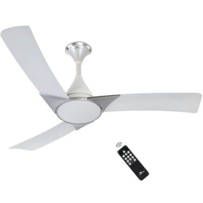 RR Signature Raptor 1200mm BLDC Designer Ceiling Fan | 2-Year Warranty [SPARKLE WHITE]