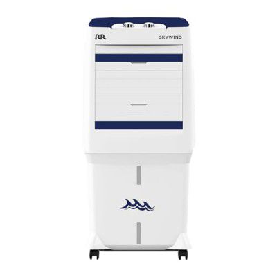 RR Skywind 70 LTR | Desert Air Cooler with High Air Delivery, Honeycomb Pads, Castor Wheels