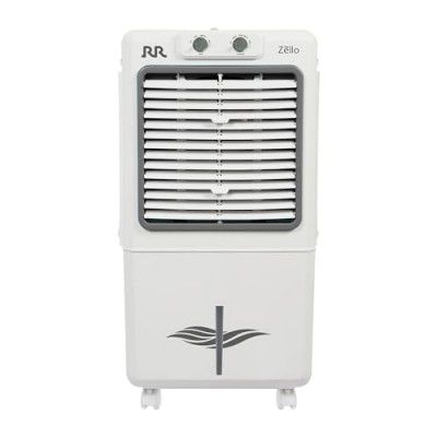 RR Zello 25 Ltr Personal Air Cooler | Cooler with High Air Delivery, Honeycomb Cooling Pads | Room Cooler with Inverter Compatibility| 1 year Warranty | 25L