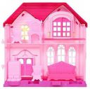 RRS Big Dollhouse for Girls 2 Room Set Funny Doll House Play Set for Girls and Kids...