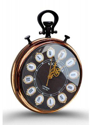 RS Nautical Wooden Supreme Quality Wall Clock with Non Ticking Type Movement, Perfect 16 Inch