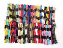 RSP Quality bit® Hand Embroidered Cotton Thread Skeins Set for Craft & Projects (Multicolor, Pack of 25)...