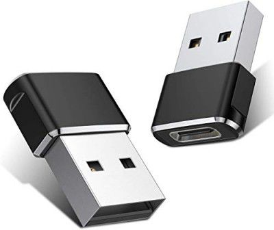 rts (2 PACK )USB Type C USB 3.1 Type C Female to USB Male Adapter Connector Converter Works