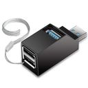rts 3 Port USB Hub High Speed Splitter Plug and High Speed Play Bus Powered,Data USB Hub Transfer, Splitter Box Adapter Expansion for PC Notebook Laptop Computer Mac Linux Windows Gift Items Products...
