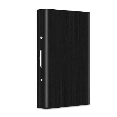 rts 6 Slots RFID Blocking Protected Stainless Steel Metal Card Holder Wallet 