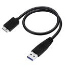 RTS High speed portable External Hard Drives disk hdd USB 3.0 cable A to Micro B Super Speed upto 5 GBPS data transfer cable Converter Cable adapter for compatible with WD/Bufallo/Seagate/Toshiba/Sams...