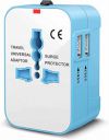 rts High Speed Wall Charger Universal Travel adapter International All in One Worldwide Travel Multi Plug Adapter cable and with Build in Dual USB Charger with Multi Type Power Outlet USB Smart chargi...