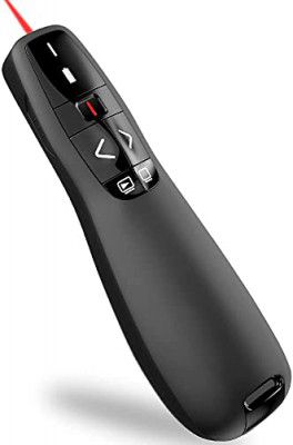 rts Slide Changer Wireless Laser Presenter Presentation Remote Clicker Laser Pointer PowerPoint Clicker PPT, Clicker Controller with Clip for PowerPoint USB Presentation Remote, 2.4GHz for Mac/Laptop/