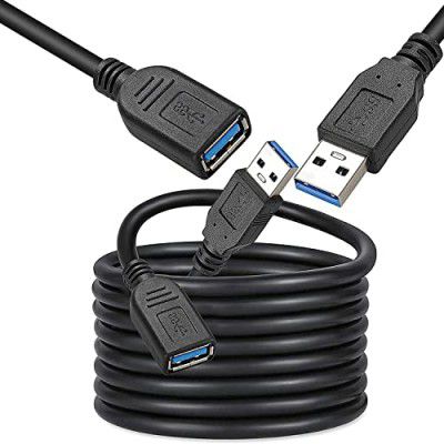 rts SuperSpeed USB 3.0 Male A to Female A Extension Cable Speed 5GBps for Laptop, Television Computer Printer, Scanner, Camera, Smartphone USB Flash Pen Drive, Card Reader, Hard Drive,