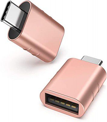 rts USB 3.1 Type C OTG Adapter, USB Type C to USB Type Connector, OTG [Thunderbolt-3 Compatible] Thunderbolt 3/USB Type C to USB 3.0 Adapter for Laptops, OTG Adapter for Android Phone (Rose Gold)