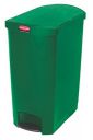 Rubbermaid 1883589 Slim Jim 24 Gal Step-On Resin End Step, Green...