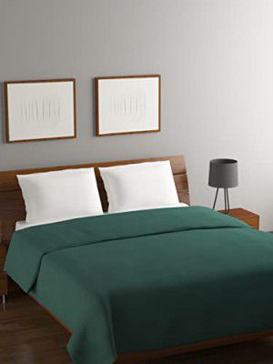 Rubix Home 220 GSM All Season Green Fleece Blanket Double Bed