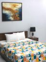 Rubix Home All Season Green Super Comfortable Reversible Double Bed 3 Ply Dohar...