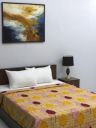 Rubix Home All Season Orange Super Comfortable Reversible 2 Ply Dohar Double Bed...