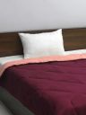 Rubix Home - Eternia Polyester Reversible Comforter, Single (Maroon & Peach 300 GSM)...