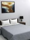 Rubix Home Marbella 400 GSM Navy Blue Soft Warm Rich Cotton Reversible Ultrasonic Double Comforter | Size 235 X 230 Cms (Approx. 7.7 X 7.5 Ft) (Double)...