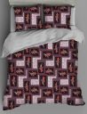 Rubix Home Mesmerize Microfiber Cotton Feel Flat Double Bedsheets with 2 Pillow Covers | Double Bed Breathable Bedsheet | Wrinkle Free | Ultrasoft 120 TC Super Soft | Modern Red Shade Hints...