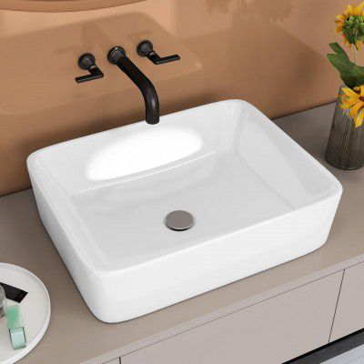 Ruboxa Ceramic Wash Basin - (Glam, White)