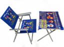 Rudra creations Attractive and Comfortable study table chair set Metal Desk Chair  (Finish Color - Blue, DIY(Do-It-Yourself))...