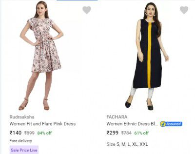 Rudraaksha Womens Dresses Starting @ ₹140