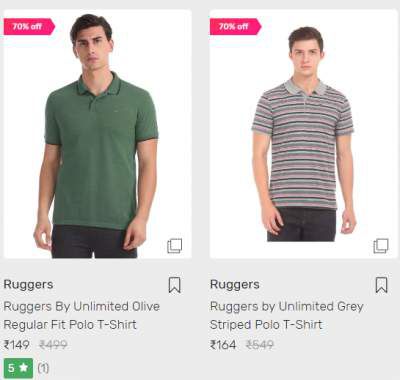 Ruggers Polo T-Shirt at Minimum 70% Off