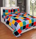 Ruh Rose 100% Poly Cotton Double Bed Sheet for Double Bed with 2 Pillow Covers Set, Queen Size 90x90 inch and Pillow Cover Size 16x26 inch Bedsheet Series, 180 TC, 3D Printed Pattern (Multi 9)...