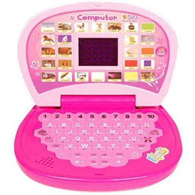 RUHANI Laptop Computer for Kids Girls - Learning Alphabet and Numbers with LED Display and Music