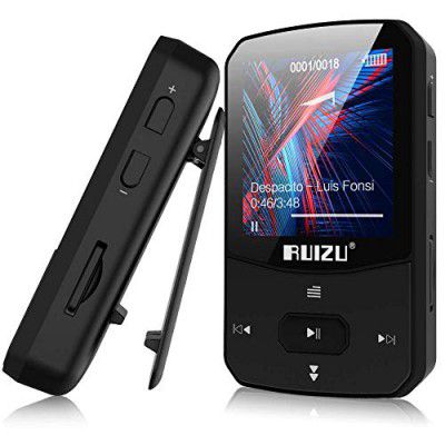RUIZU X52 16GB Clip Mp3 Player with Bluetooth 5.0 16GB Lossless Sound Music Player with FM Radio Voice Recorder