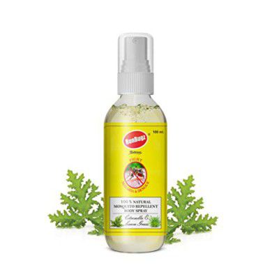 RunBugz Natural Mosquito Repellent Body Spray with Citronella and Lemon Grass – 100 ml