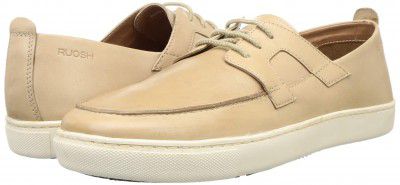 Ruosh Men's Yellow/Beige/Gold Leather Running Shoes-7.5 UK/India