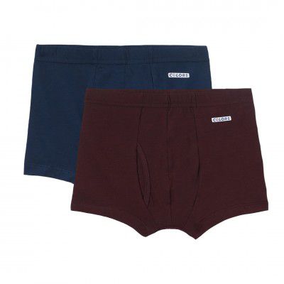 Rupa Colors Solid Classic Trunk for Boys, Cotton Blend, Regular Fit, Inner Elastic, Pack of 2