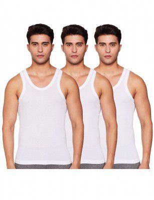 Rupa Frontline Men's Western Regular Fit Solid Vest (RFLFXVRN3PXX02095_White_XL)