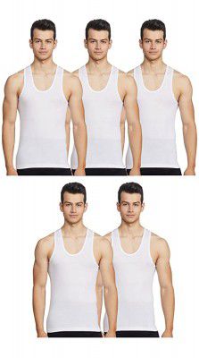 Rupa Jon Mens Cotton Vest (Pack of 5)