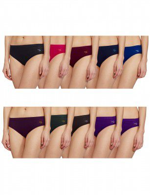 Rupa Jon Womens Cotton Panty (Pack of 10)(Colors and Prints May Vary)
