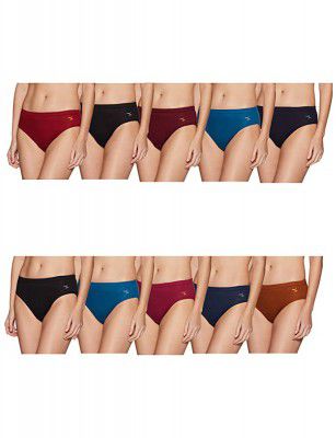 Rupa Jon Womens Plain/Solid Panty (Pack of 10)