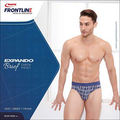 Rupa Men Brief (Color & Print May Vary) (Pack of 2)
