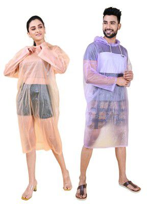 Rupa Men's Plastic Adult Poncho Coat Standard Length