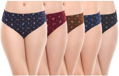 RUPA  Pack of 5 Women Hipster Multicolor Panty