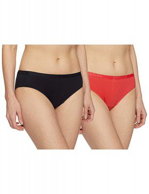 Rupa Women Cotton Panties Pack of 2 (Multicolor - M)