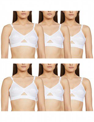 Rupa Women's Cotton Wire Free Modern Non-Padded Bra ( 6 Count )