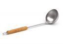 Rupa's Nest Stainless Steel Serving Ladle with Wooden Handle, Soup Ladle, Matte Finish, 11.5inch,1-Piece...