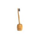 Rusabl Organic Bamboo Toothbrush with Bamboo Stand for Kids, Charcoal Activated Soft Bristles...